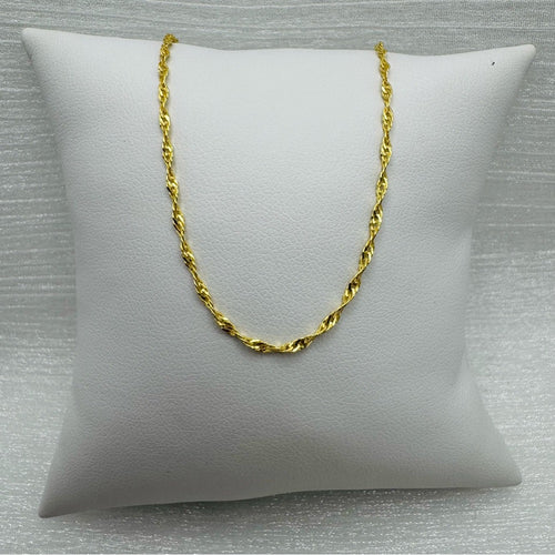 1.5mm Gold Singapore Chain