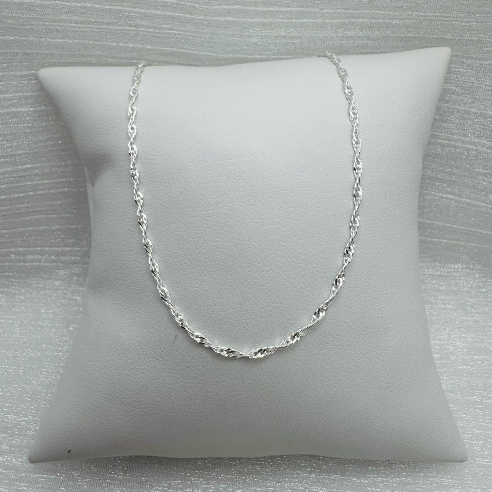 1.5mm Sterling Silver Singapore Chain