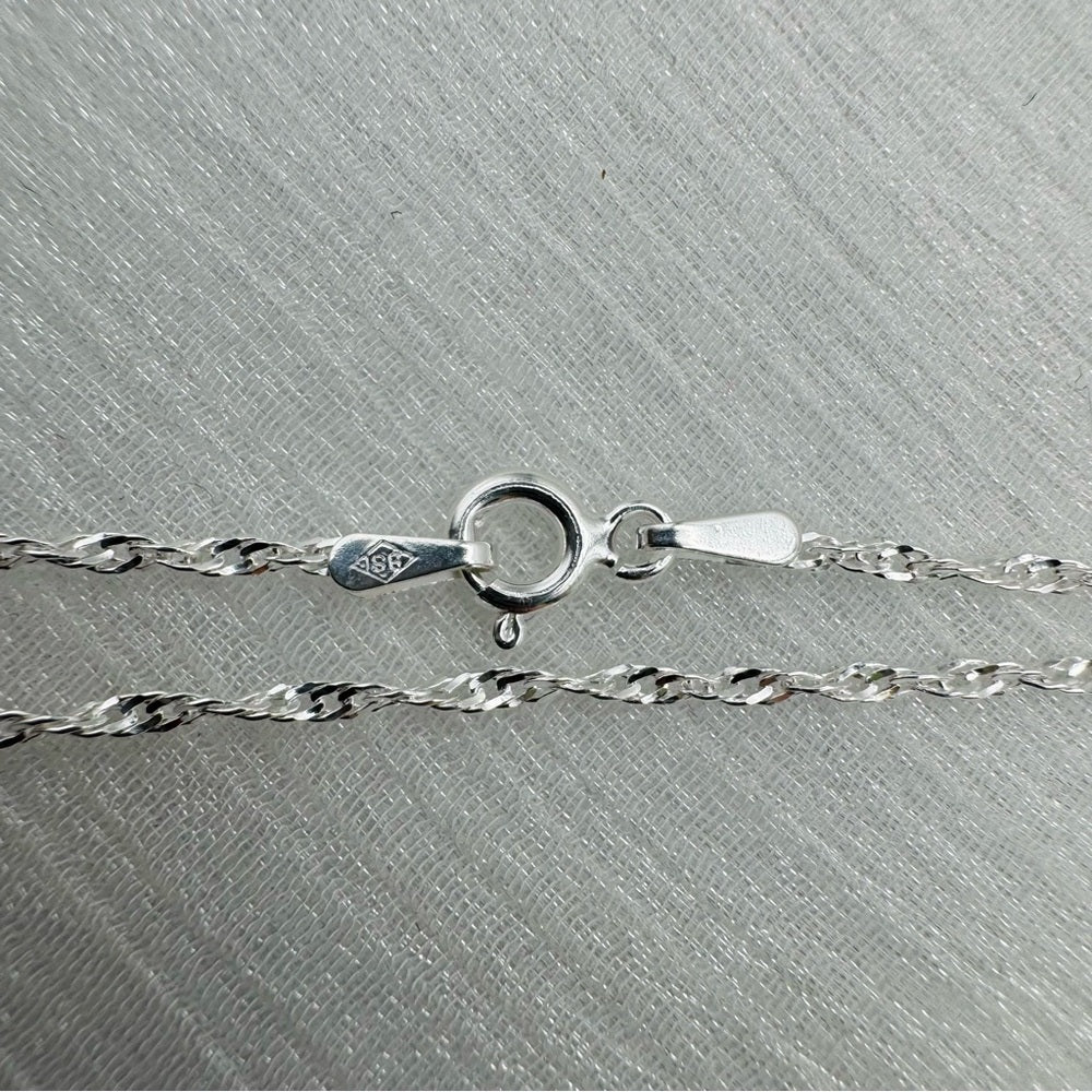 1.5mm Sterling Silver Singapore Chain