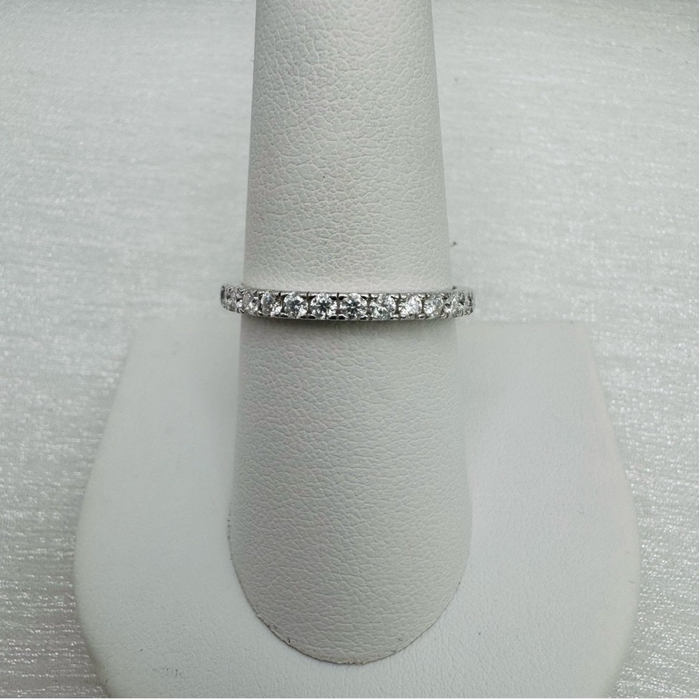 0.5 CT Moissanite Diamond Half Eternity Ring