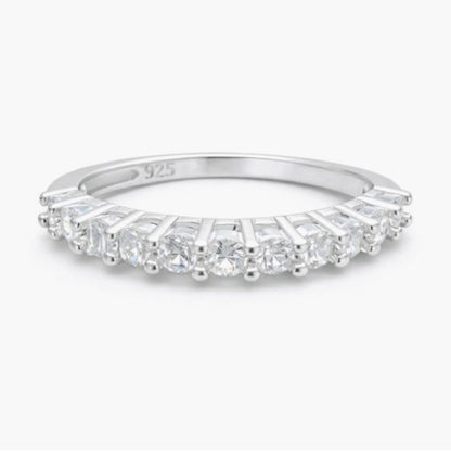 0.5 CT Moissanite Diamond Half Eternity