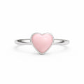 Pink Opal Heart Ring