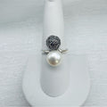 Freshwater Pearl and Marcasite Ring