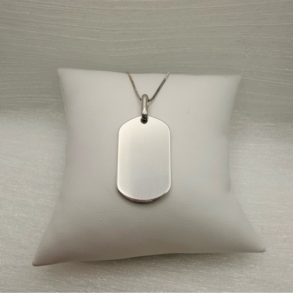 Dog Tag Pendant Necklace