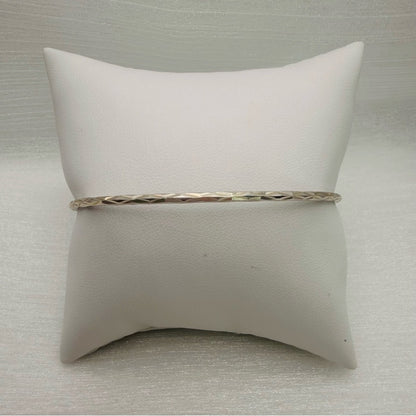 S925 Diamond Cut Bangle Bracelet