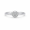 Pavé Flower Crystal Ring