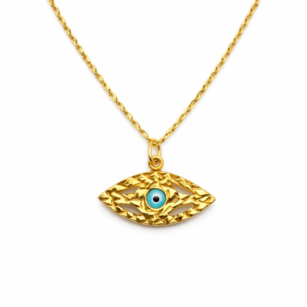 Gold Plated Eye Necklace