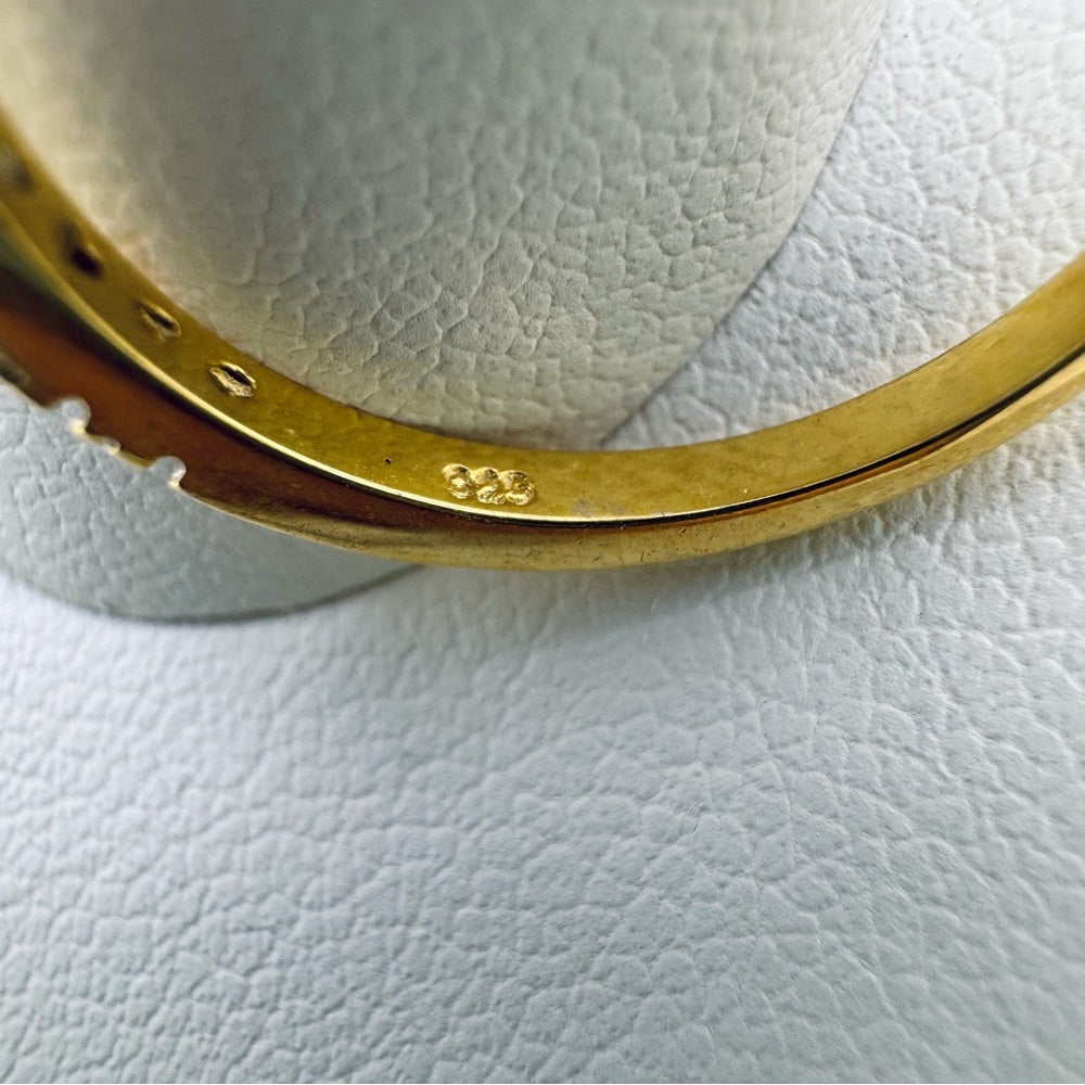 Gold Crystal Eternity Band
