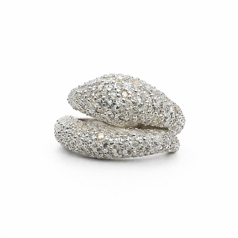 Pavé Snake Ring