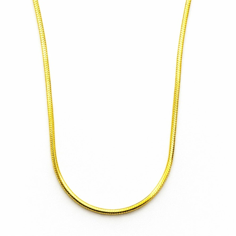 Gold Over Sterling Silver Snake Chain