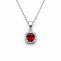 Red Crystal Gemstone Pendant