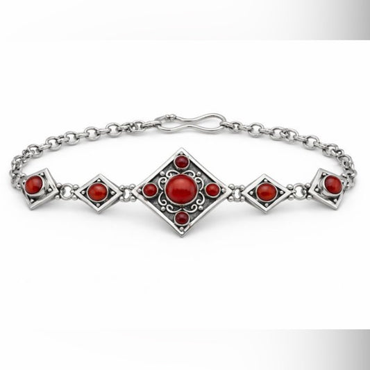S925 Carnelian Bracelet