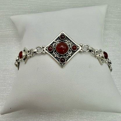 S925 Carnelian Bracelet