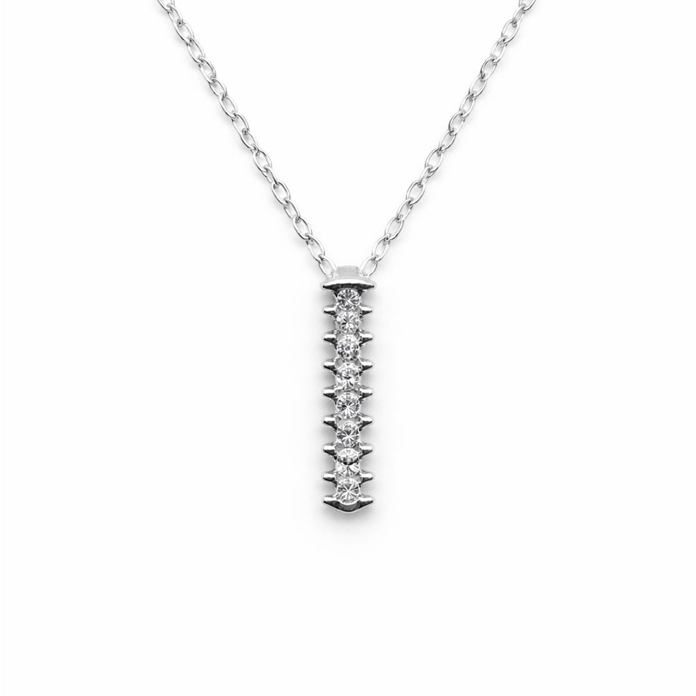 Silver Pavé Rock Stud Pendant