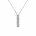 Silver Pavé Rock Stud Pendant