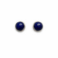 Double Band Lapis Stud Earrings