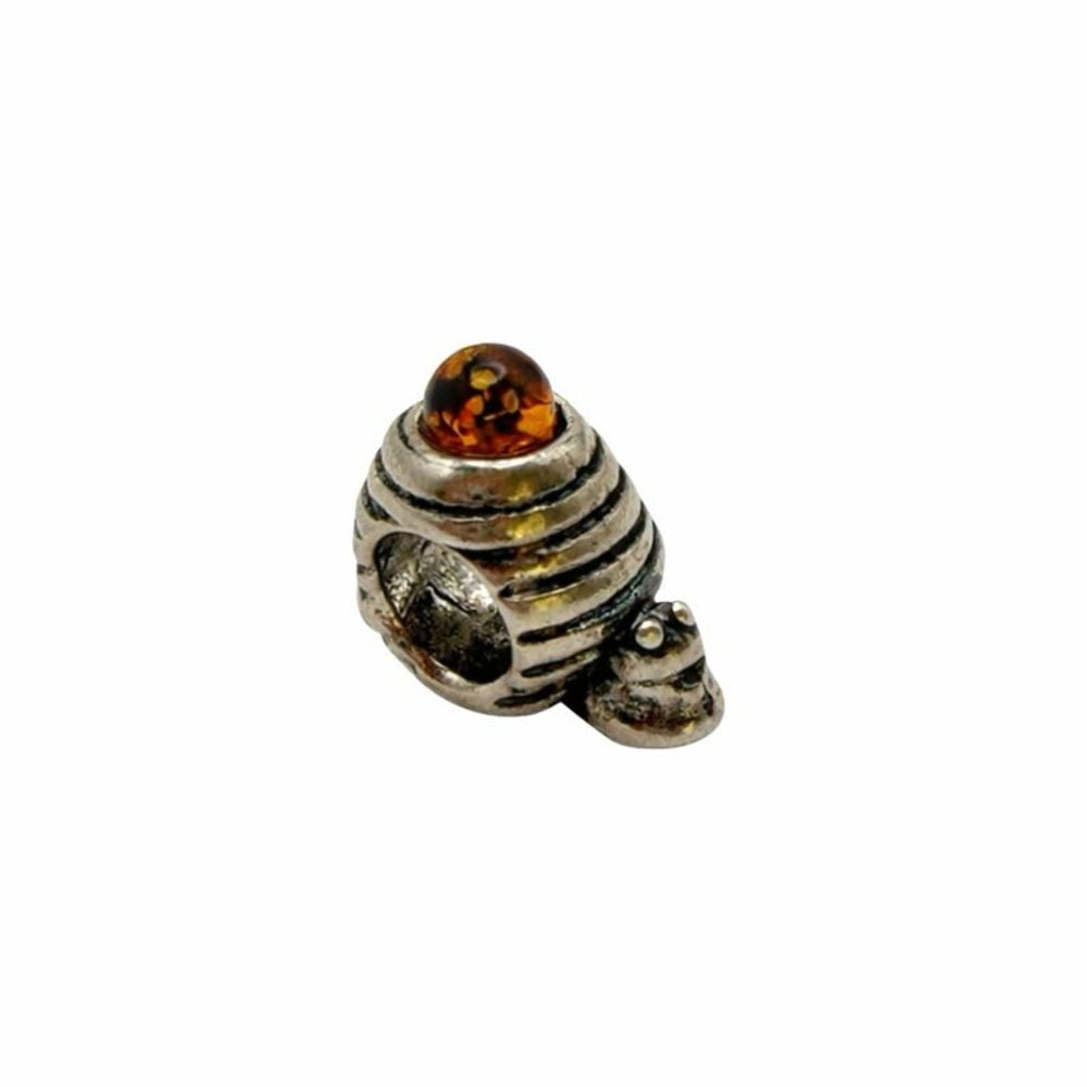 Baltic Amber Baby Snail Pendant/Charm