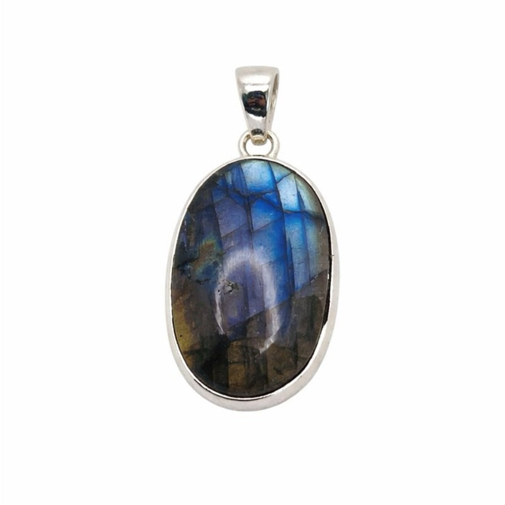 LA1 Labradorite Oval Pendant