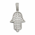 2.39 CT Moissanite Hamsa Hand Pendant
