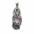 Amethyst Snake Pendant