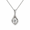 1.0 CT Moissanite Twisted Necklace
