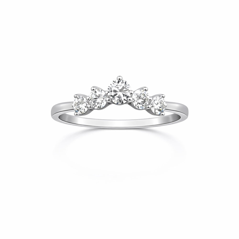 1.5 CT Moissanite V Ring