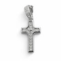0.13 CT Moissanite Pavé Cross Pendant