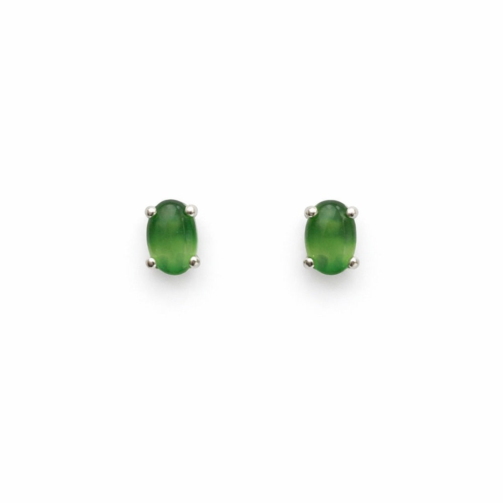 Serpentine Oval Stud Earrings