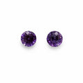 3 CT Amethyst Solitaire Floating Faceted Stud Earrings
