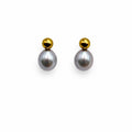 Freshwater Pearl Drop Stud Earrings
