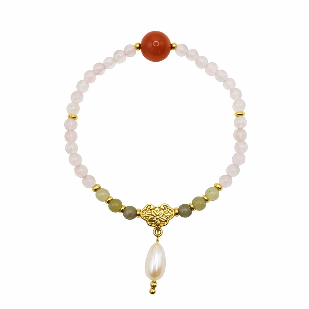 Mixed Gemstone Jade Stretchy Bracelet