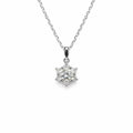 1 CT Moissanite Snowflake Necklace