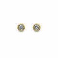 2 CT Total Moissanite Bezel Set Earrings