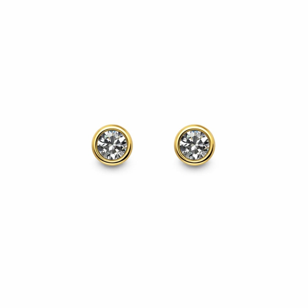 2 CT Total Moissanite Bezel Set Earrings
