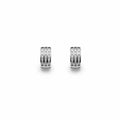 1.06 CT Total Moissanite Triple Pavé Huggie Earrings