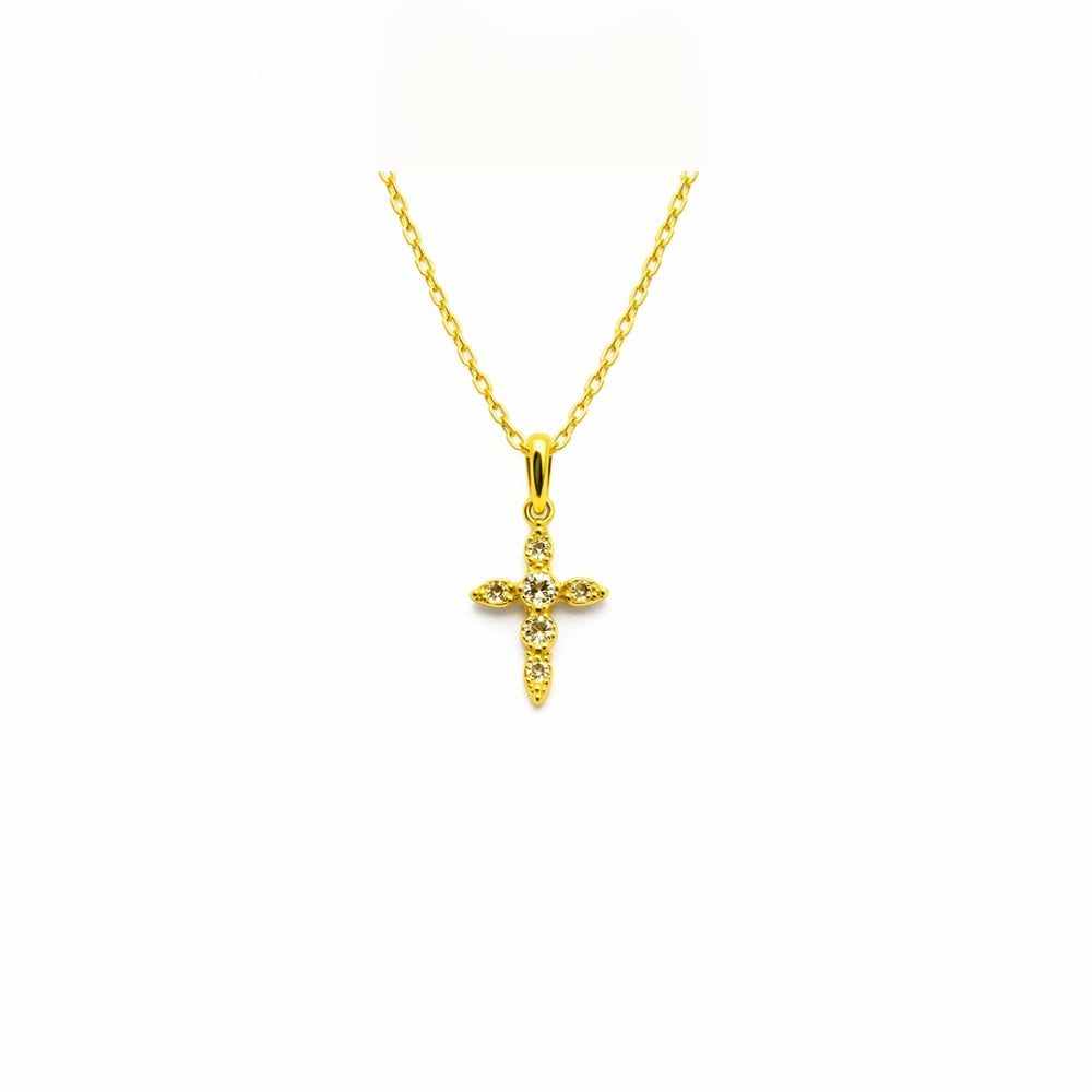 0.12 CT Moissanite Cross Necklace