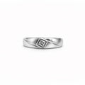 0.25 CT Moissanite Mini Square Band