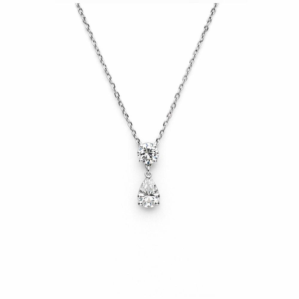 1.5 CT Double Moissanite Pendant