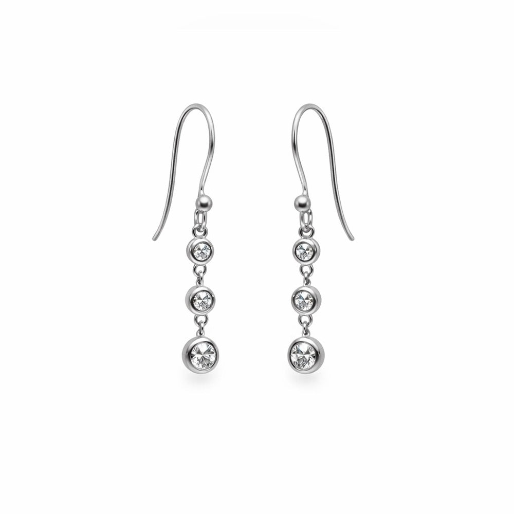 1.6 CT Total Moissanite Triple Dangle Earrings