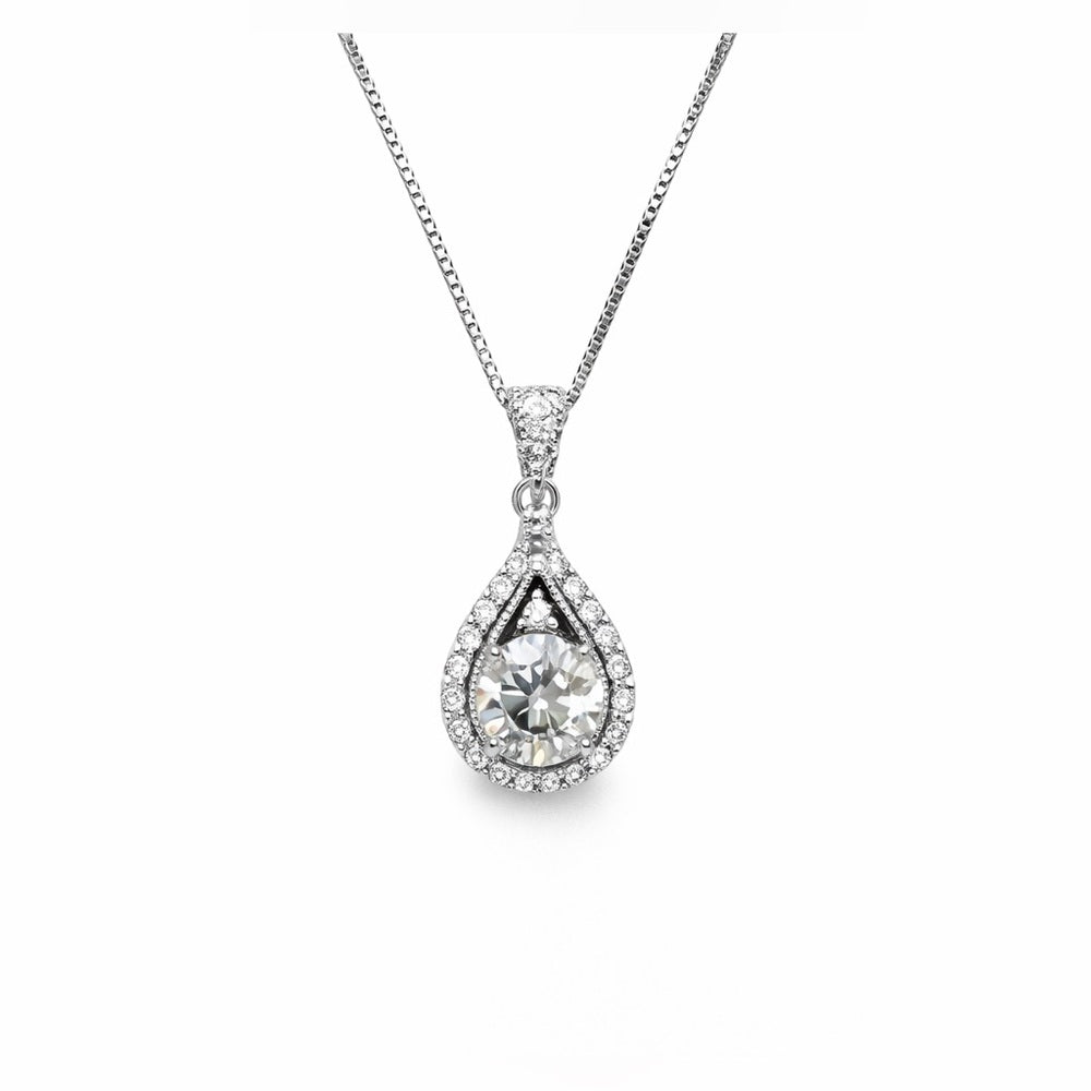 1.0 CT Moissanite Teardrop Pendant