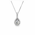 1.0 CT Moissanite Teardrop Pendant