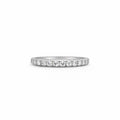 0.25 CT Moissanite Half Eternity Ring