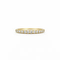 0.25 CT Moissanite Gold Half Eternity Ring