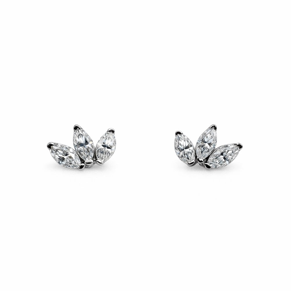 3 CT Total Moissanite Stud Earrings