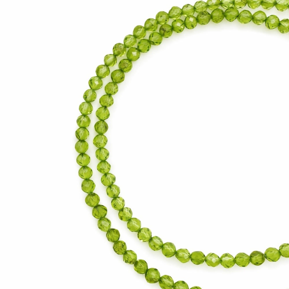 Peridot Beaded Gemstone Necklace