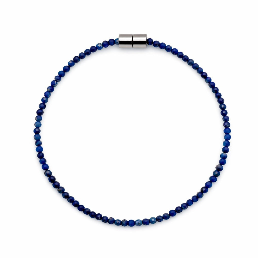 Lapis Gemstone Magnetic Bracelet 7.5”
