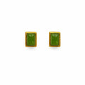 Rectangle Jade Stud Earrings