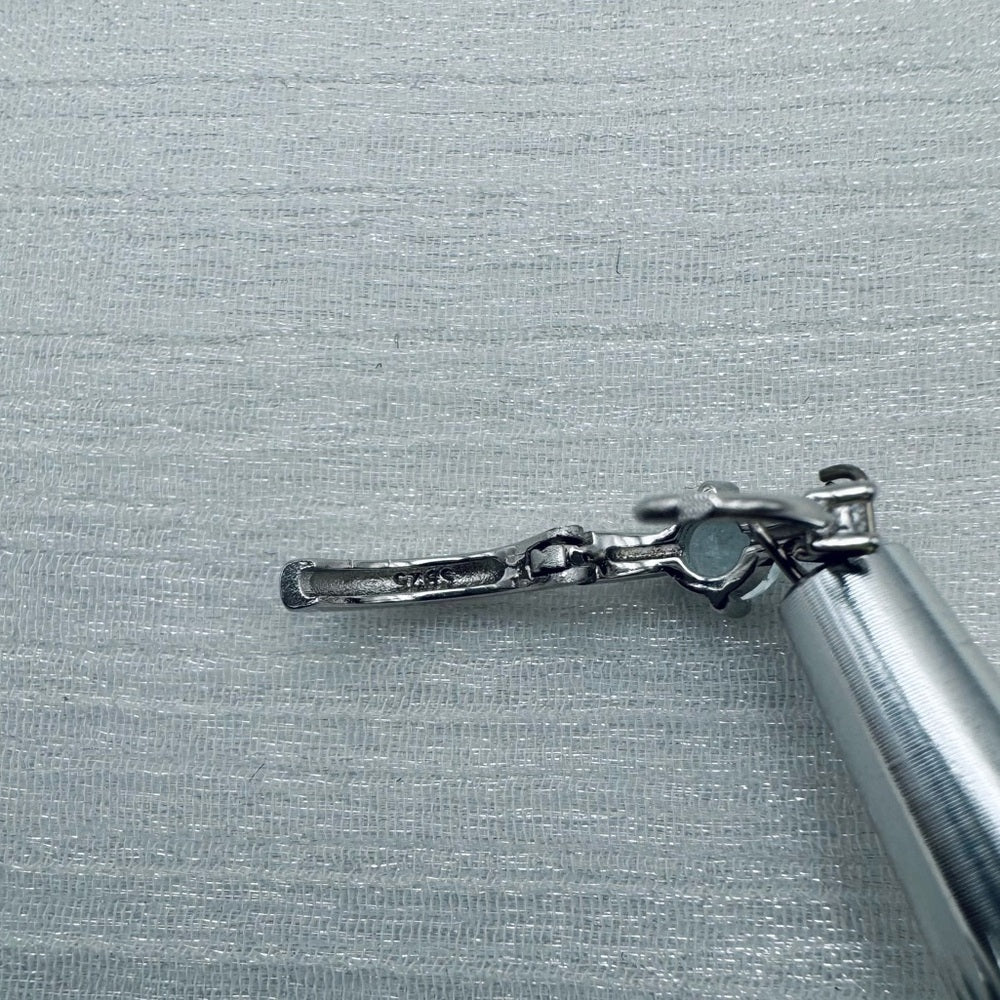 S925 Blue Topaz Huggies