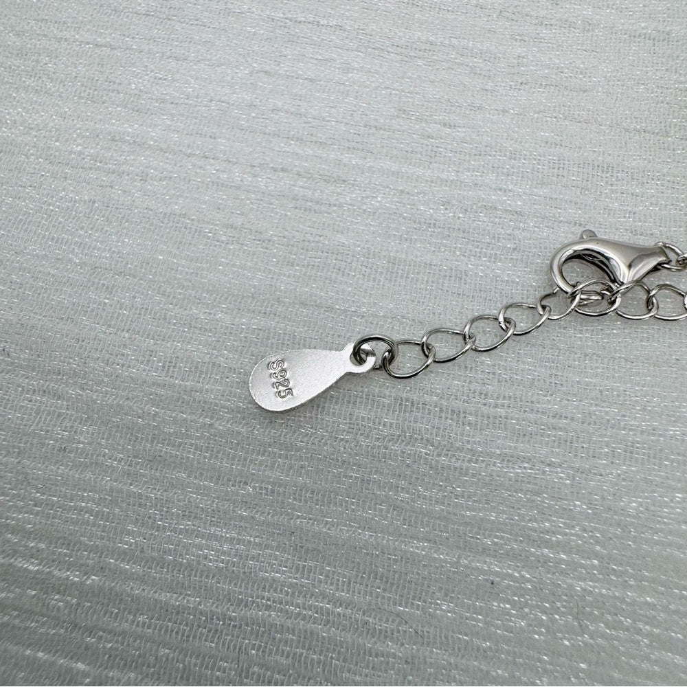 S925 Round Jade Chain Bracelet