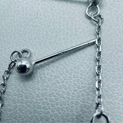 S925 Freshwater Pearl Dangle Earrings